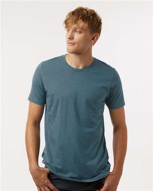 Unisex Combed CVC T-Shirt - Heather Black