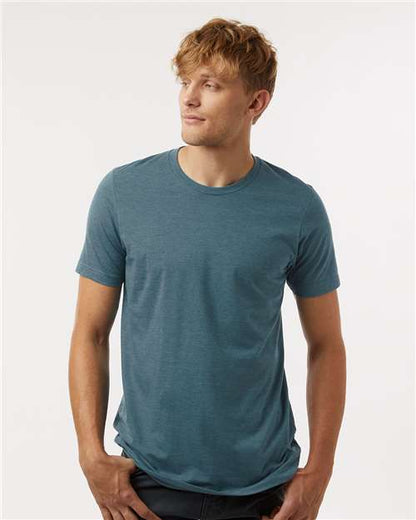 Unisex Combed CVC T-Shirt - Heather Black