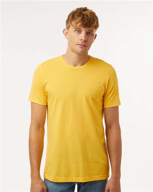 Unisex Combed CVC T-Shirt - Heather Black