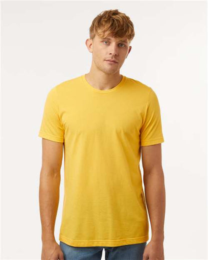 Unisex Combed CVC T-Shirt - Heather Black