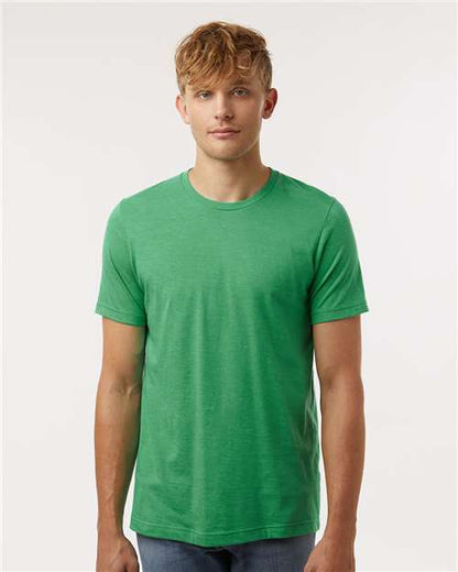 Unisex Combed CVC T-Shirt - Heather Black