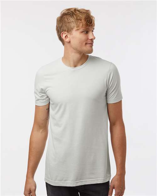 Unisex Combed CVC T-Shirt - Heather Black