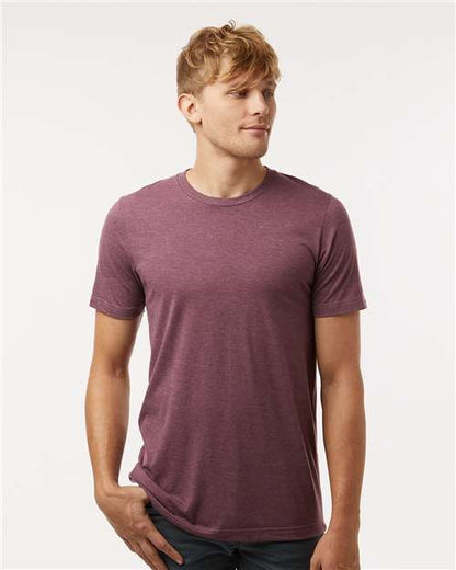 Unisex Combed CVC T-Shirt - Heather Black