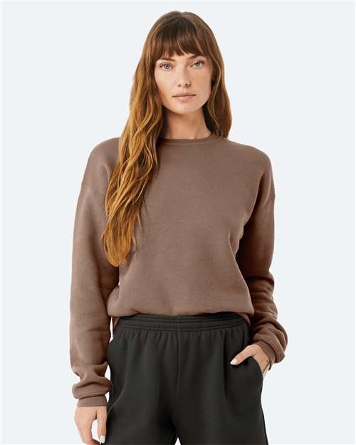 Sponge Fleece Drop Shoulder Crewneck Sweatshirt - L