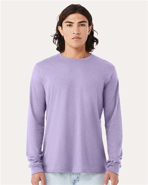 BELLA + CANVAS Heather CVC Long Sleeve Tee 3501CVC