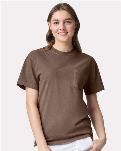 Comfort Colors Unisex Garment-Dyed Heavyweight Pocket T-Shirt 6030