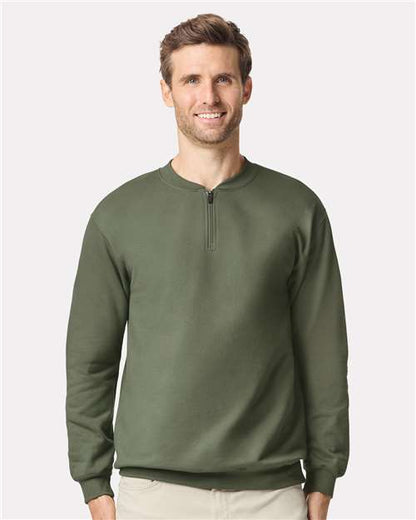 Softstyle® Midweight 1/4 Zip Sweatshirt