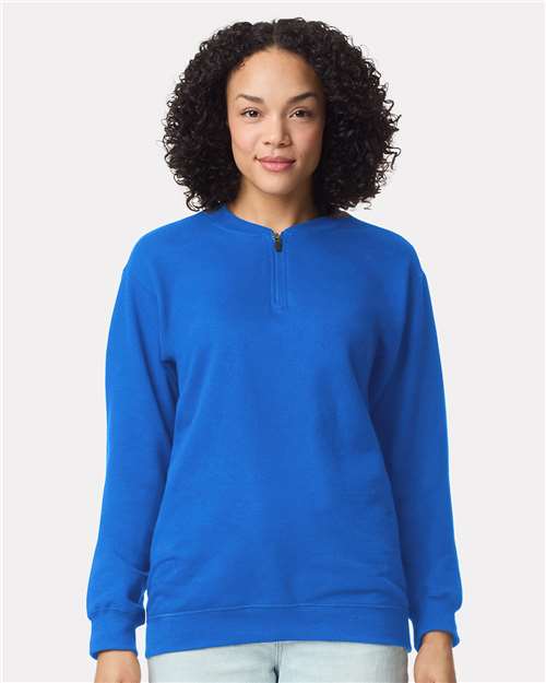 Gildan Unisex Softstyle® Midweight 1/4 Zip Sweatshirt SF008