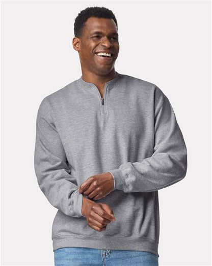Unisex Softstyle® Midweight 1/4 Zip Sweatshirt