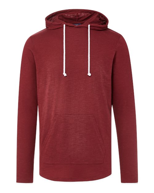 Unisex Miles Slub Hooded Long Sleeve T-Shirt