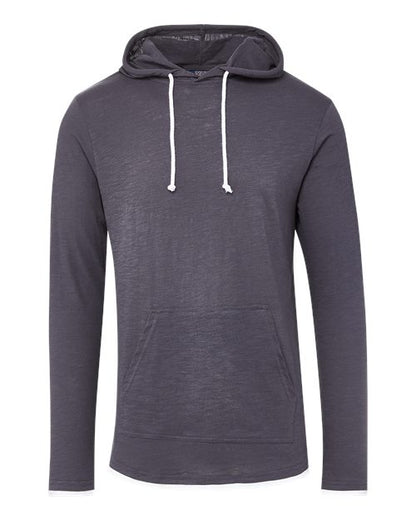 Unisex Miles Slub Hooded Long Sleeve T-Shirt