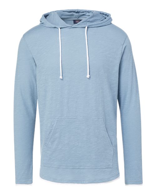 Unisex Miles Slub Hooded Long Sleeve T-Shirt