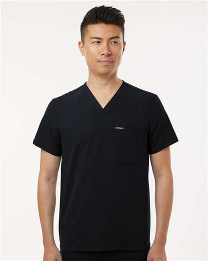 Jaanuu Men's Holmes Everyday 1-Pocket Scrub V-Neck Top M10001