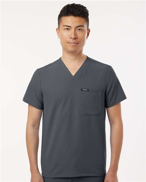 Jaanuu Men's Holmes Everyday 1-Pocket Scrub V-Neck Top M10001