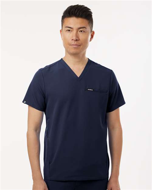 Jaanuu Men's Platt 3-Pocket Scrub V-Neck Top M10002