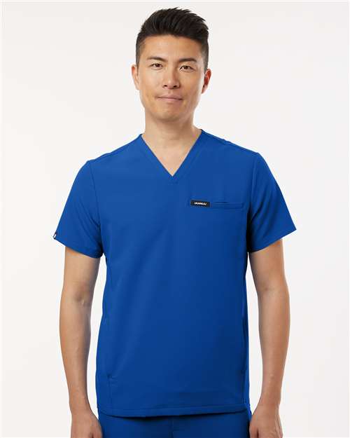 Jaanuu Men's Platt 3-Pocket Scrub V-Neck Top M10002