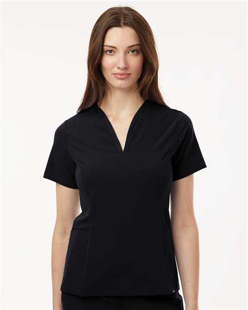 Jaanuu Women's Calix Fit & Flare Scrub V-Neck Top W10003