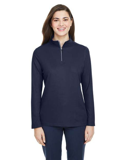 CORE365 Women's Fusion ChromaSoft™ Pique Quarter-Zip Pullover CE405W