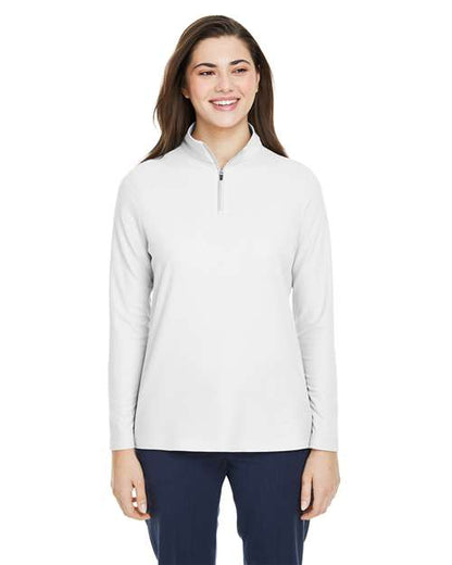 CORE365 Women's Fusion ChromaSoft™ Pique Quarter-Zip Pullover CE405W