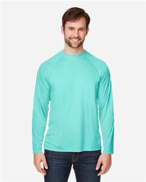 CORE365 Unisex Ultra UVP™ Marina Raglan Long Sleeve T-Shirt CE110
