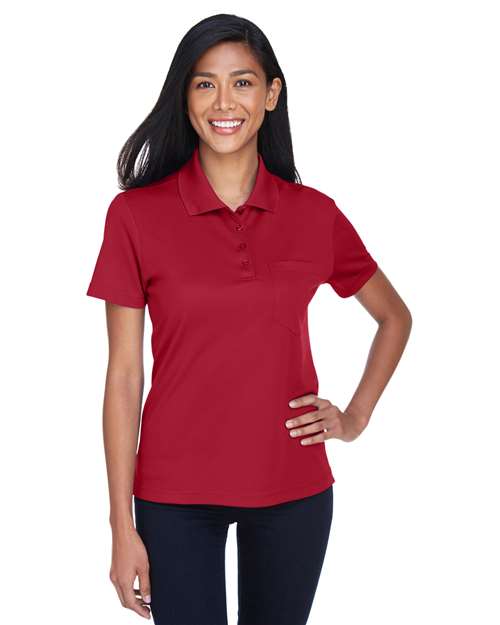 CORE365 Women's Origin Performance Piqué Polo with Pocket 78181P