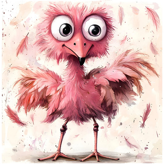 Pink Quirky Flamingo 12