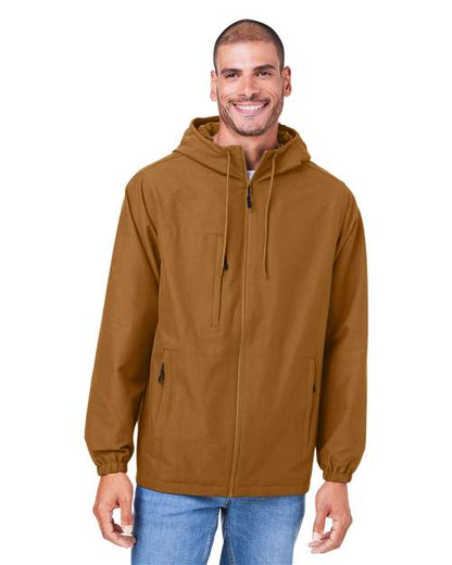 Harriton Unisex Flex Twill Hooded Jacket M73