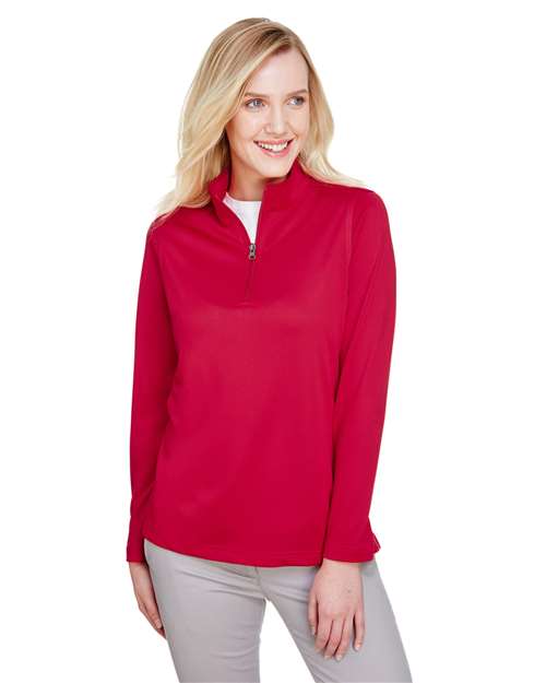 Harriton Women's Advantage Snag Protection Plus Quarter-Zip Pullover M748W