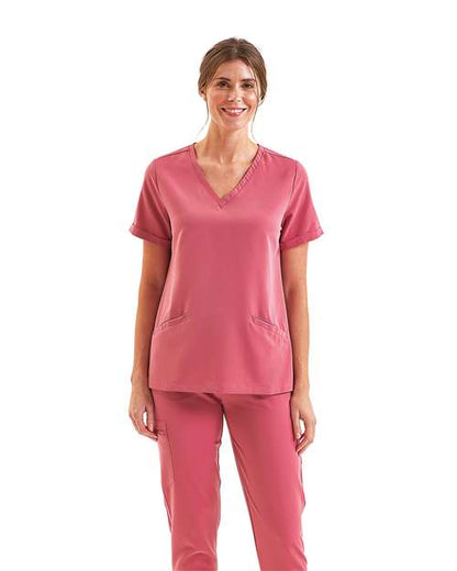 Onna Women's Invincible V-Neck Stretch Scrub Top NN310