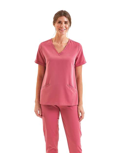 Onna Women's Invincible V-Neck Stretch Scrub Top NN310
