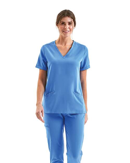 Onna Women's Invincible V-Neck Stretch Scrub Top NN310