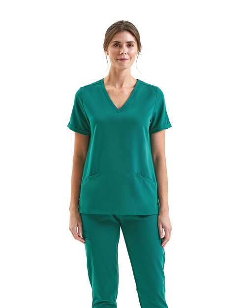 Onna Women's Invincible V-Neck Stretch Scrub Top NN310