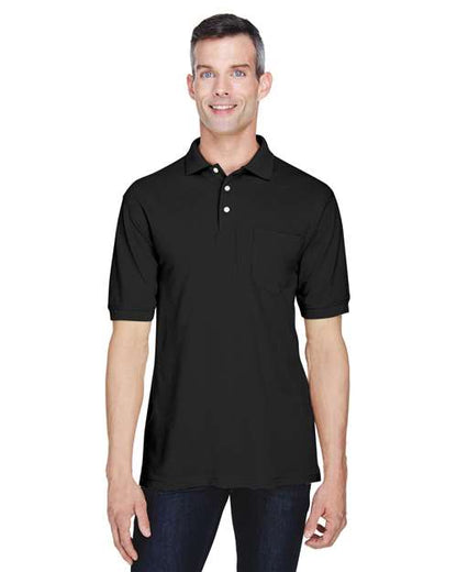 Harriton Men's Easy Blend™ Polo with Pocket M265P