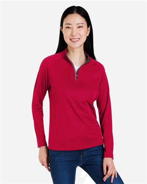 CORE365 Women's Origin Performance Pique Quarter-Zip Pullover CE418W