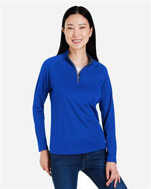 CORE365 Women's Origin Performance Pique Quarter-Zip Pullover CE418W