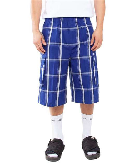 Shaka Wear Unisex Plaid Shorts SHSP