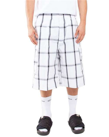 Shaka Wear Unisex Plaid Shorts SHSP