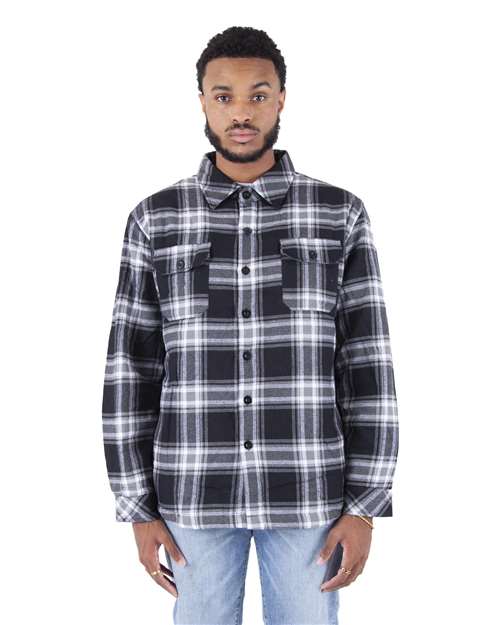 Shaka Wear Unisex Plaid Jacket SHPFJ