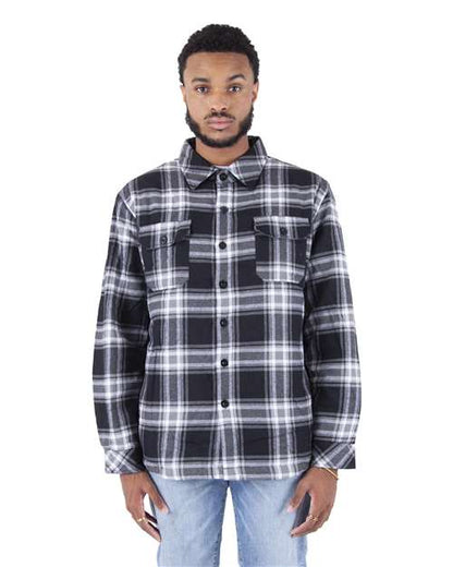 Shaka Wear Unisex Plaid Jacket SHPFJ