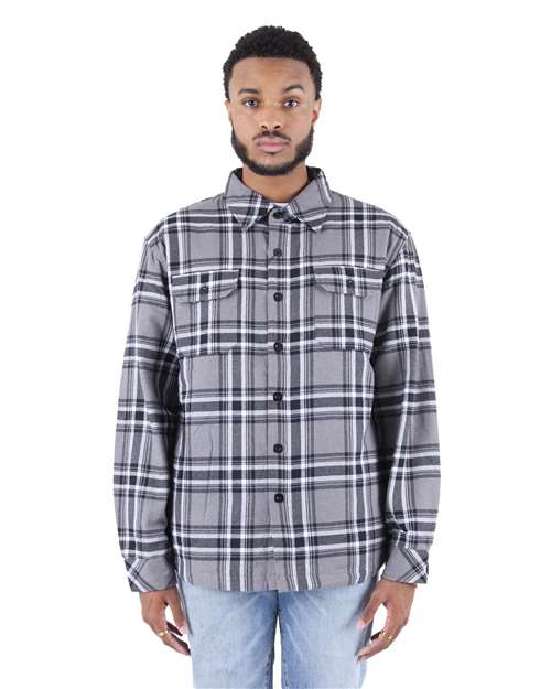 Shaka Wear Unisex Plaid Jacket SHPFJ