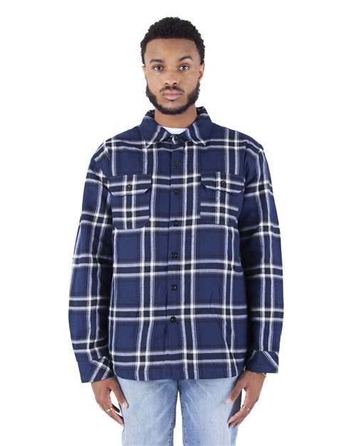 Shaka Wear Unisex Plaid Jacket SHPFJ