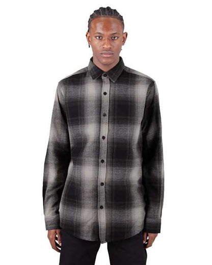 Shaka Wear Unisex Plaid Flannel Overshirt SHHFS