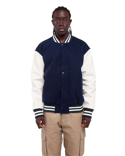 Shaka Wear Unisex Letterman Jacket SHLLJ