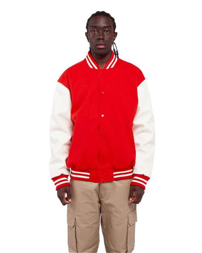Shaka Wear Unisex Letterman Jacket SHLLJ