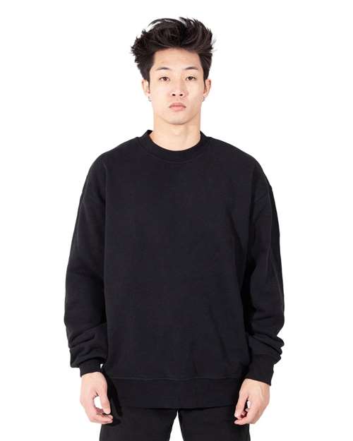 Shaka Wear Unisex Los Angeles Garment-Dyed Crewneck Sweatshirt SHGFC