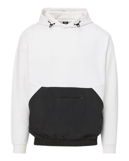 Mixed Media Hooded Sweatshirt