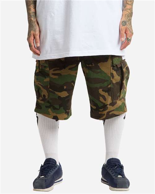 Shaka Wear Unisex Fleece Cargo Shorts SHFCS
