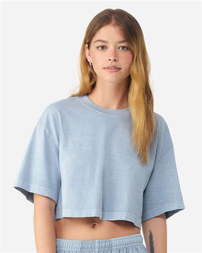 BELLA + CANVAS Women's Garment-Dyed Cropped Tee 6882GD