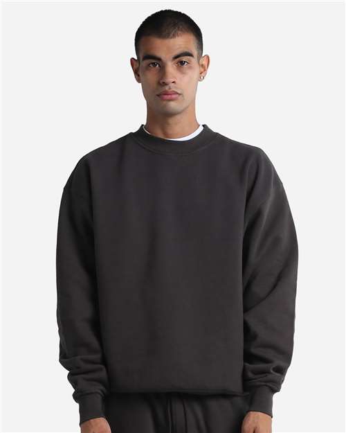 Shaka Wear Unisex Max Heavy Garment-Dyed Crewneck Sweatshirt SHGMC