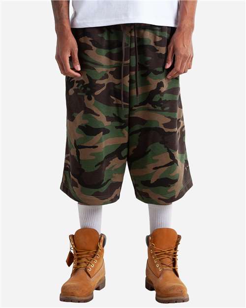 Shaka Wear Unisex Baggy Fleece Shorts SHLFBS